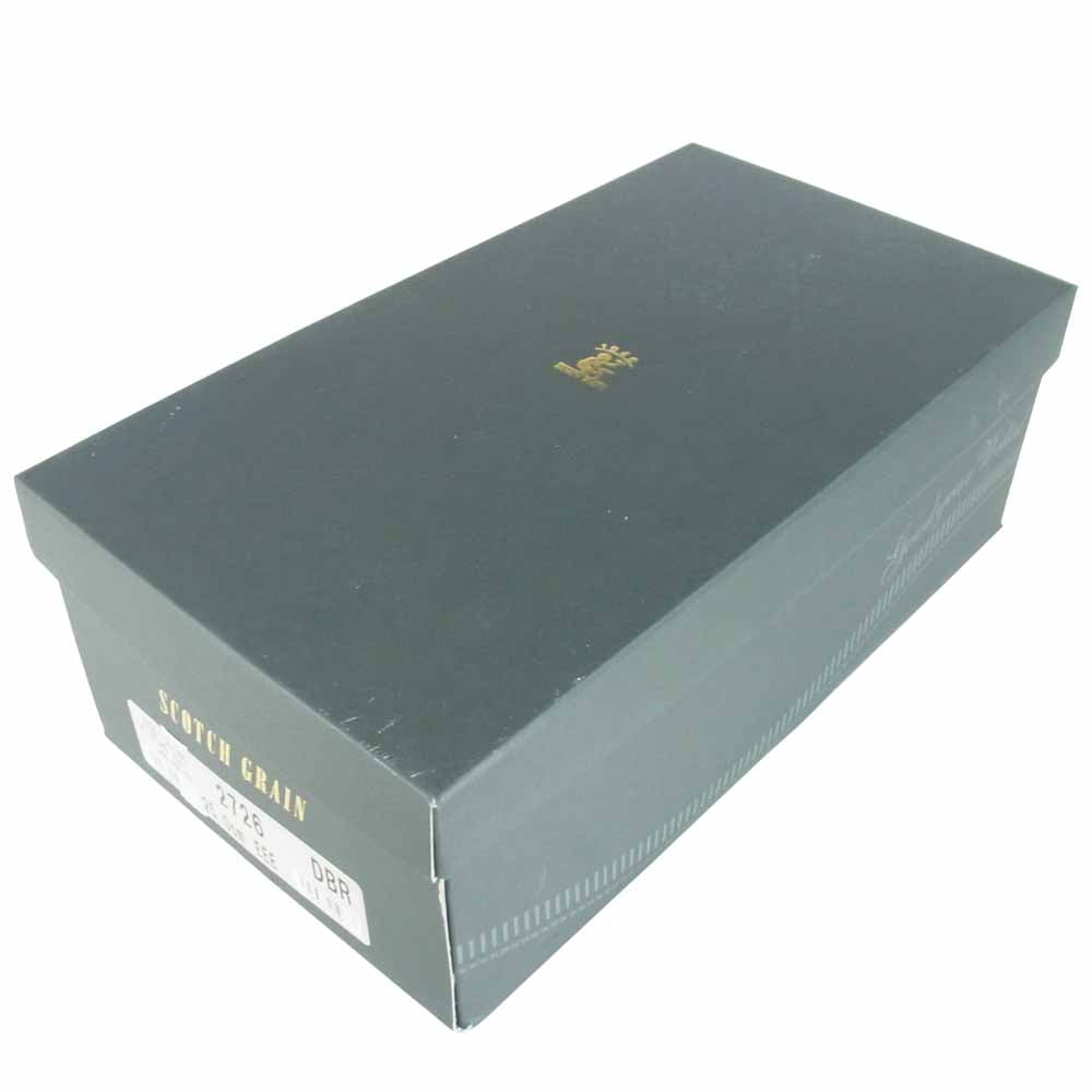 SCOTCH GRAIN スコッチグレイン 2726 シャインオアレイン3 ビジネスシューズ ダークブラウン系 25EEE【美品】【中古】