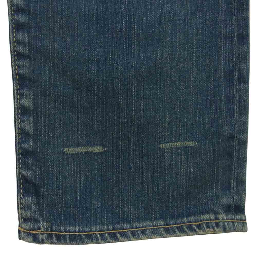 HYSTERIC GLAMOUR ヒステリックグラマー 02191AP17 SP加工 ストレッチ デニム スリム スタッズ パンツ インディゴブルー系 34inch【極上美品】【中古】