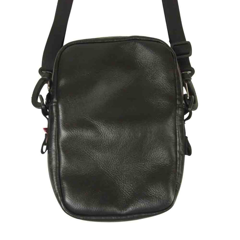Supreme シュプリーム 18AW NF0A3KYS THE NORTH FACE ノースフェイス Leather Shoulder Bag  レザー ショルダー バッグ ブラック系【中古】
