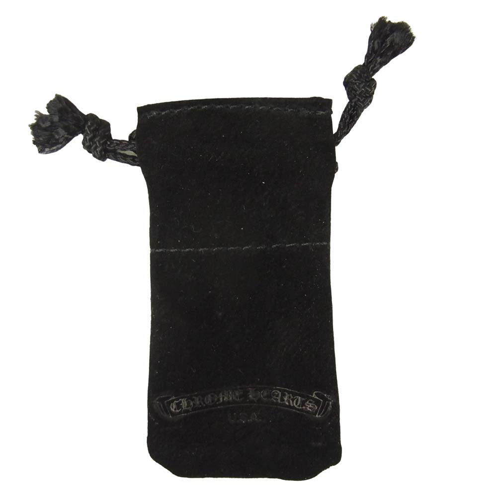 CHROME HEARTS クロムハーツ(原本有) TINY CH CROSS タイニーCHクロス フープ ピアス シルバー系【中古】