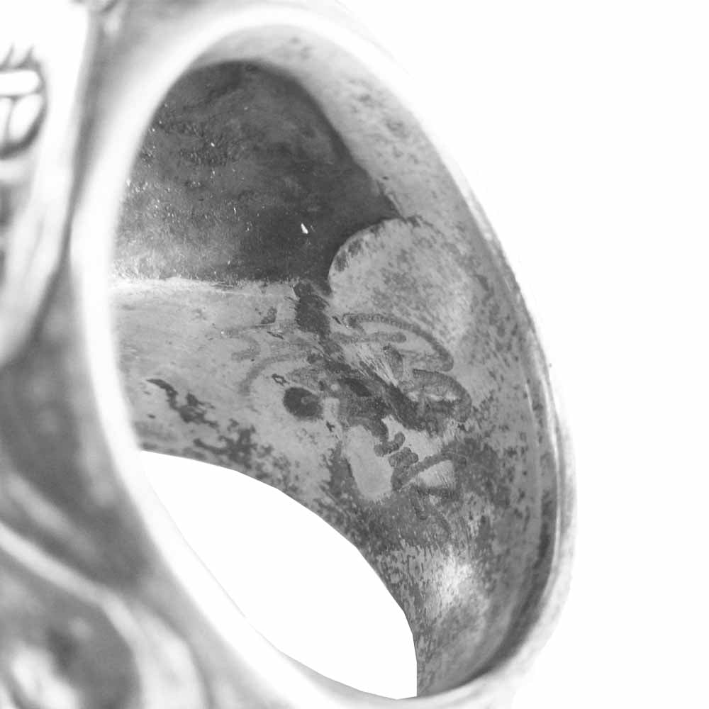 RAT RACE ラットレース GIVE NO TAKE NO SKULL RING ギブ ノー テイク ノー スカル リング シルバー系 16~17号程度【中古】