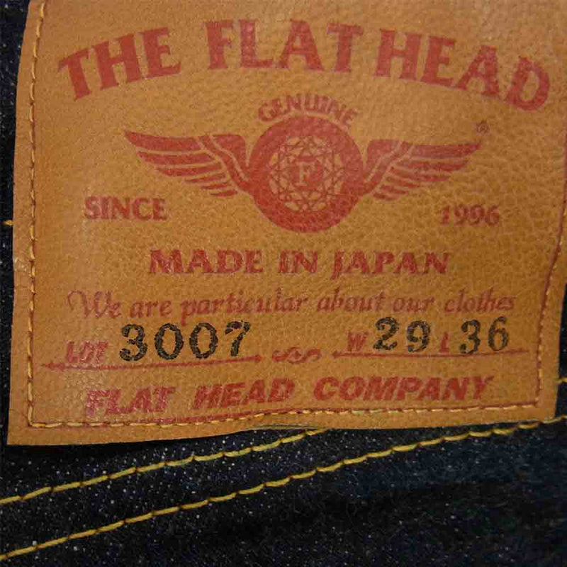 THE FLAT HEAD ザフラットヘッド 3007 ブーツカット インディゴ 赤耳 インディゴブルー系 29【中古】