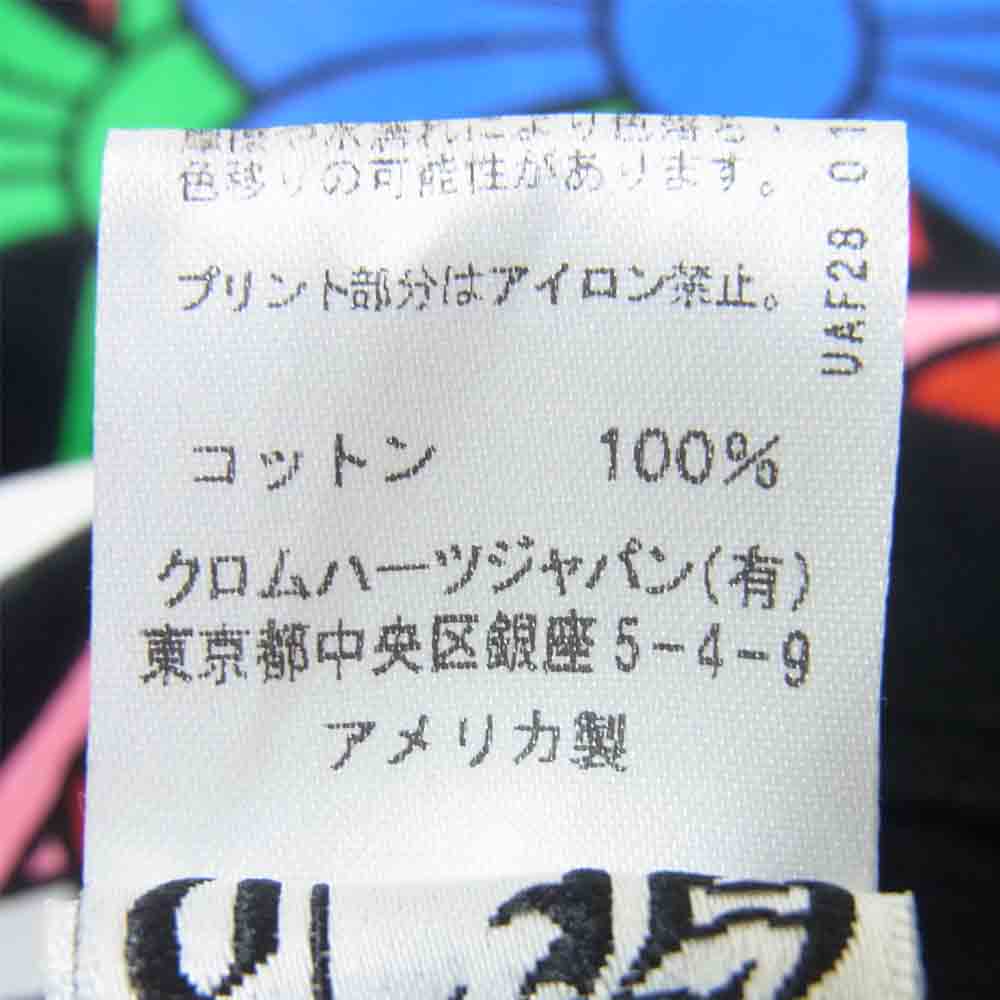 CHROME HEARTS クロムハーツ(原本無) 21SS MLTCOL CEM CRS T-SHRT マルチ セメタリークロス プリント Tシャツ ブラック系 L【中古】