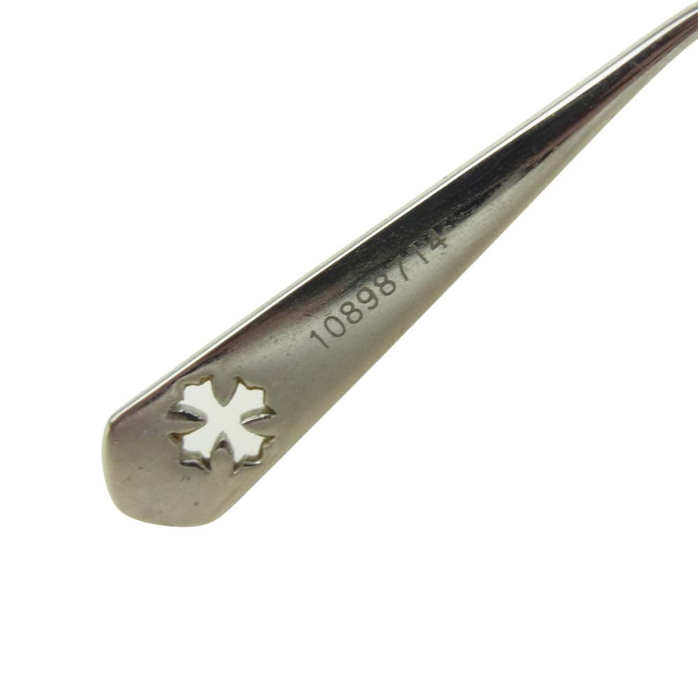 CHROME HEARTS クロムハーツ(原本無) SLUNTRADICTION クロスボール ハーフリム サーモント型 眼鏡 メガネ ブラック系【中古】