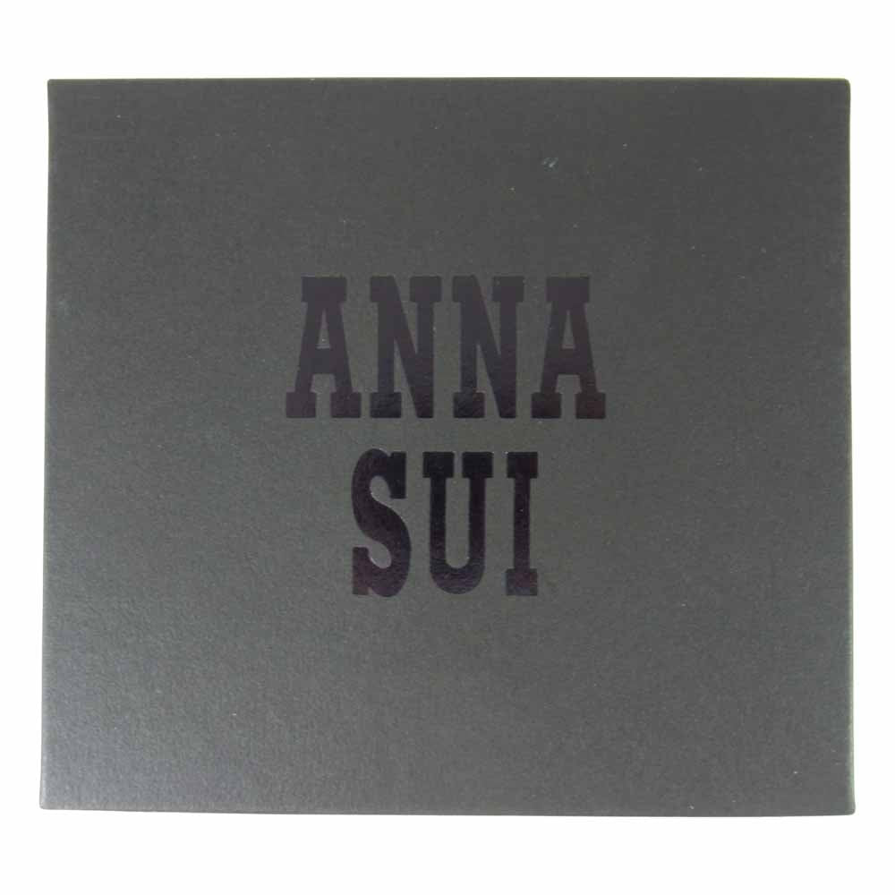 ANNA SUI アナスイ 314942 エターナル バタフライ がま口 2つ折り 財布 ネイビー系【新古品】【未使用】【中古】
