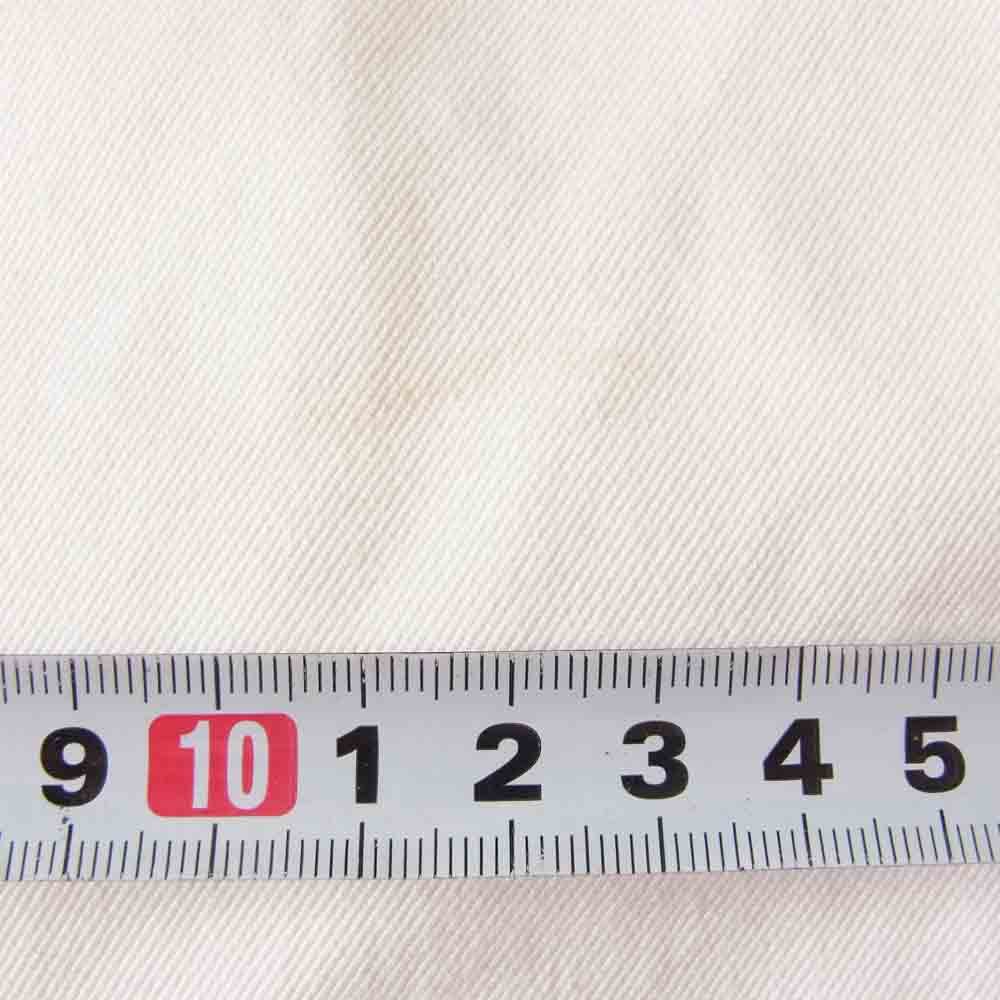 フランネル B116A0020031100 ストレート ワイド コットン パンツ ホワイト系 1【中古】