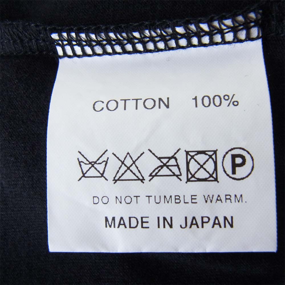 ROUGH and RUGGED ラフアンドラゲッド RR19-7-T01 DESIGN CT-01 クルーネック Tシャツ ブラック系 1【新古品】【未使用】【中古】