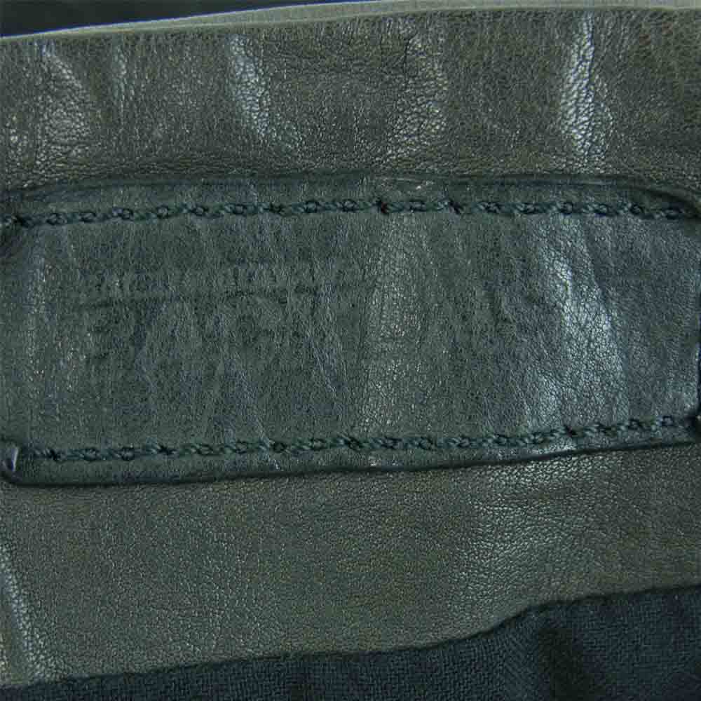 ISAMUKATAYAMA BACKLASH イサムカタヤマバックラッシュ 1612-25 タンニンレザー etc パッチワーク 製品染め レザー ショルダーバッグ ブラック系【中古】