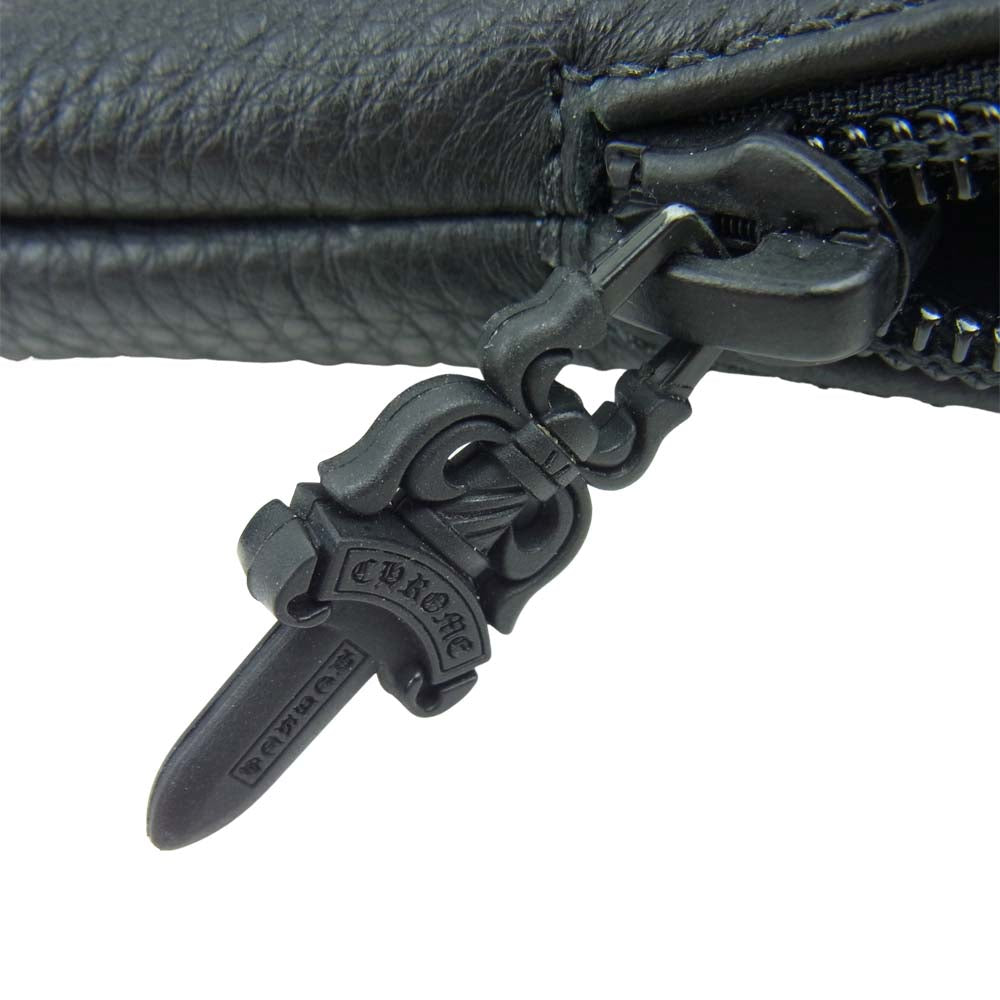 CHROME HEARTS クロムハーツ(原本無) EYEWEAR CASE 3 CHプラスパッチ レザー アイウェア 眼鏡ケース ブラック系【中古】