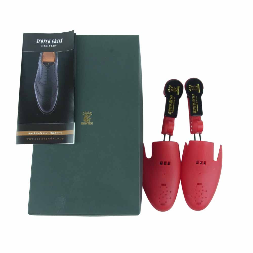 SCOTCH GRAIN スコッチグレイン 3529 BL ASHLANCE アシュランス Uチップ ドレス シューズ ブラック系 25EEE【極上美品】【中古】