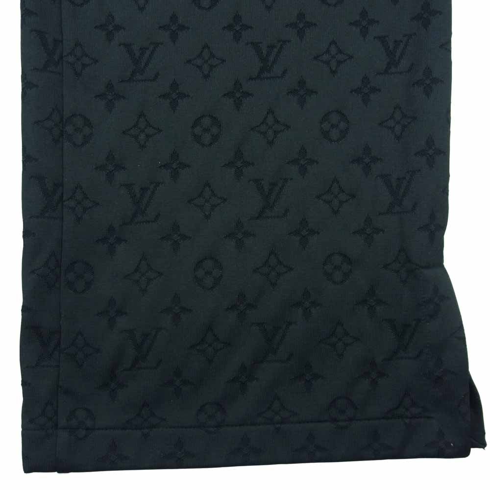 LOUIS VUITTON ルイ・ヴィトン 1A8X1A 国内正規品 NBA モノグラム ウィズ スリット パンツ ブラック系 S【中古】