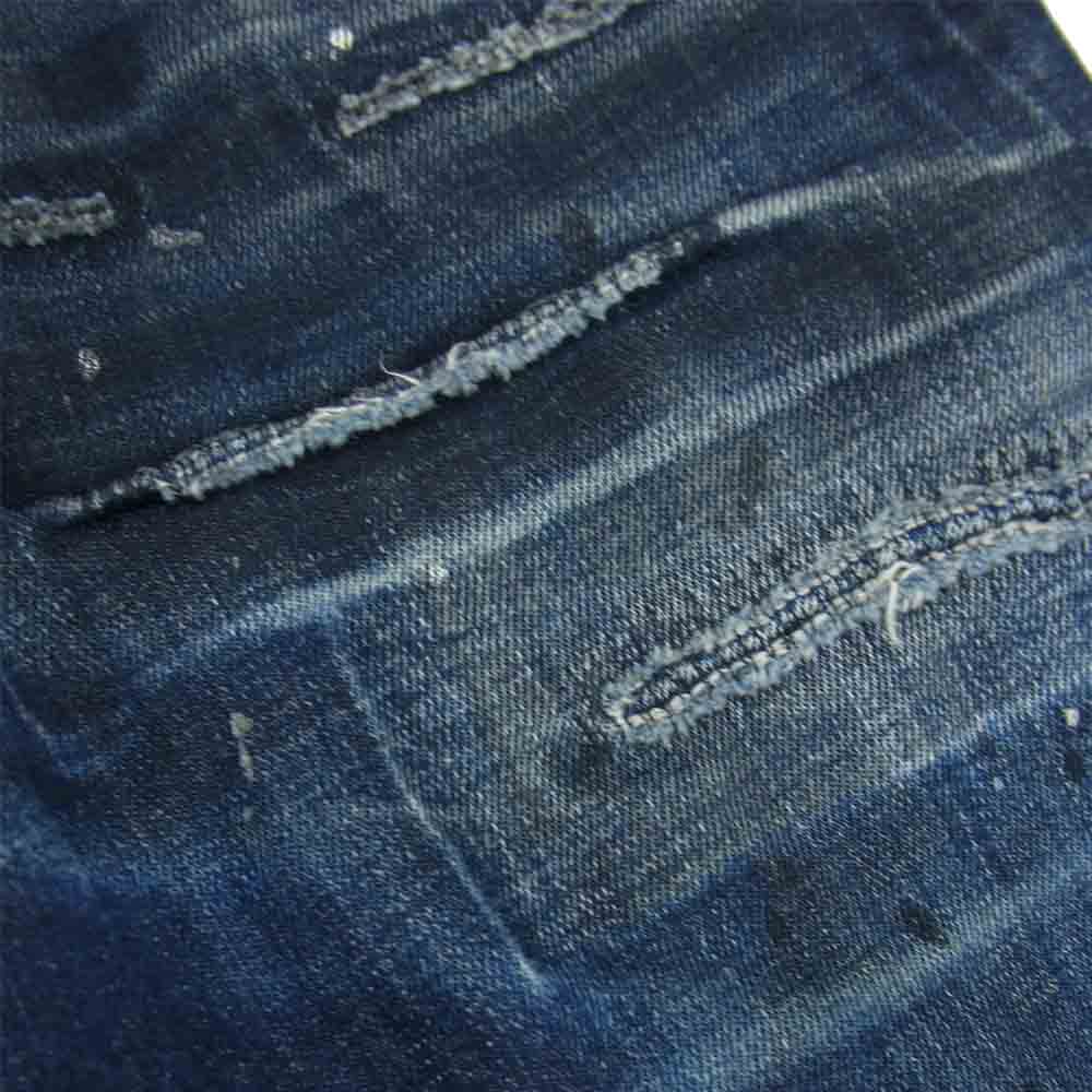 DSQUARED2 ディースクエアード S74LB0050 COOL GUY JEAN ダメージ加工 デニム パンツ インディゴブルー系 42【中古】
