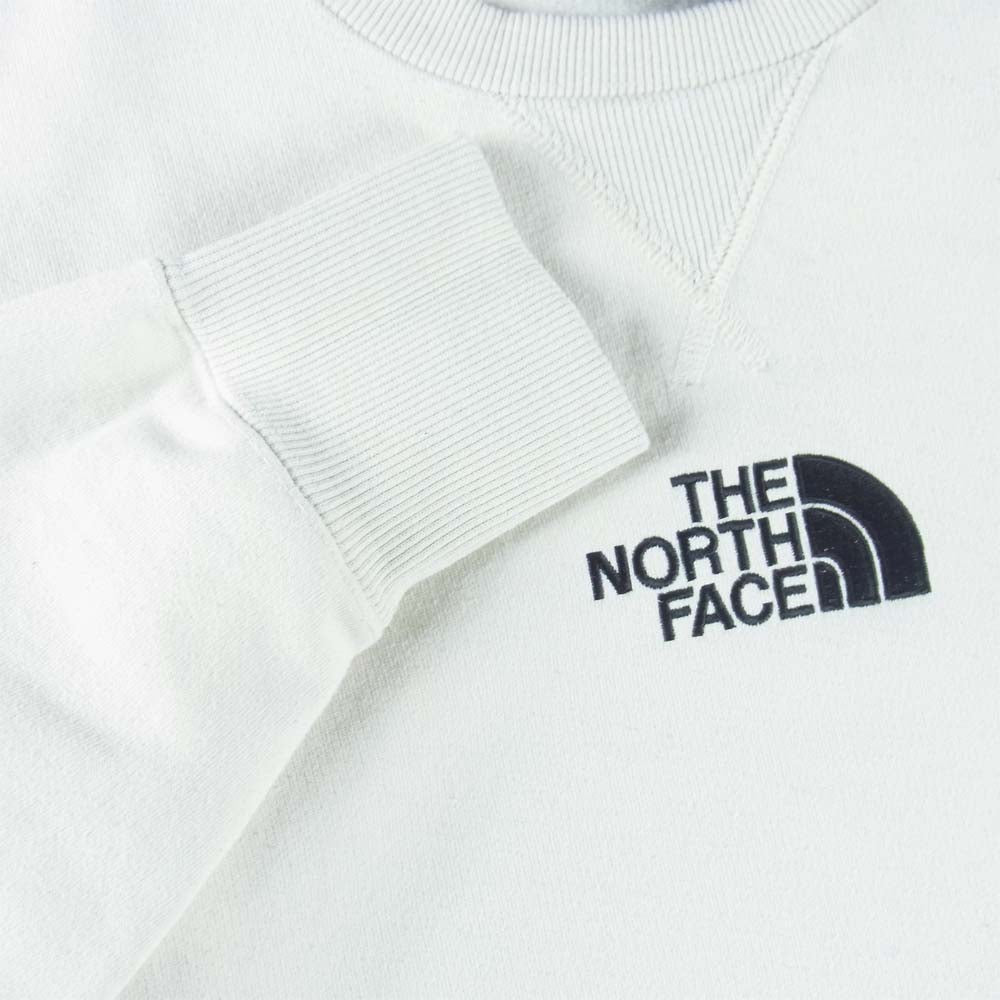 THE NORTH FACE ノースフェイス NT61902X SWEAT CREW クルーネック スウェット オフホワイト系 WL【中古】