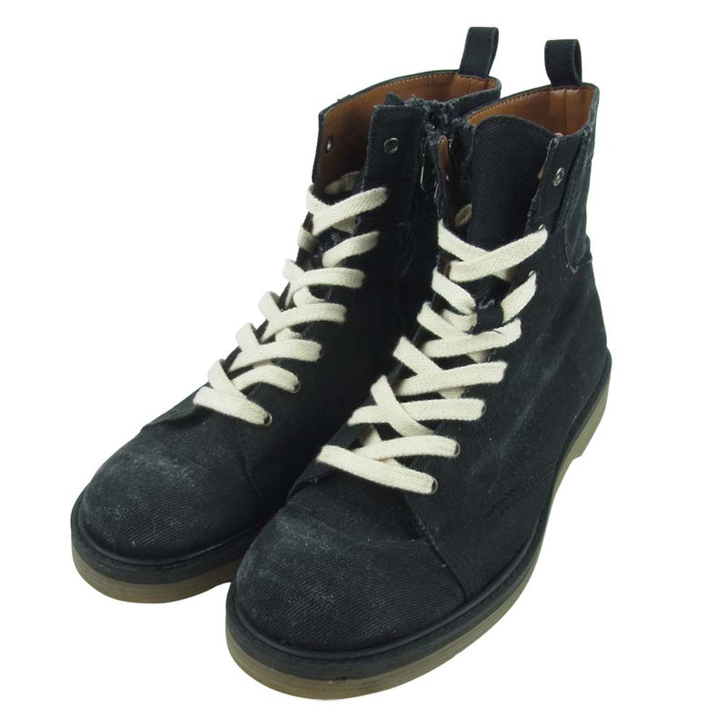 glamb グラム GB0318-AC01 Slinky denim boots スリンキー デニム ブーツ 日本製 ブラック系 2【中古】