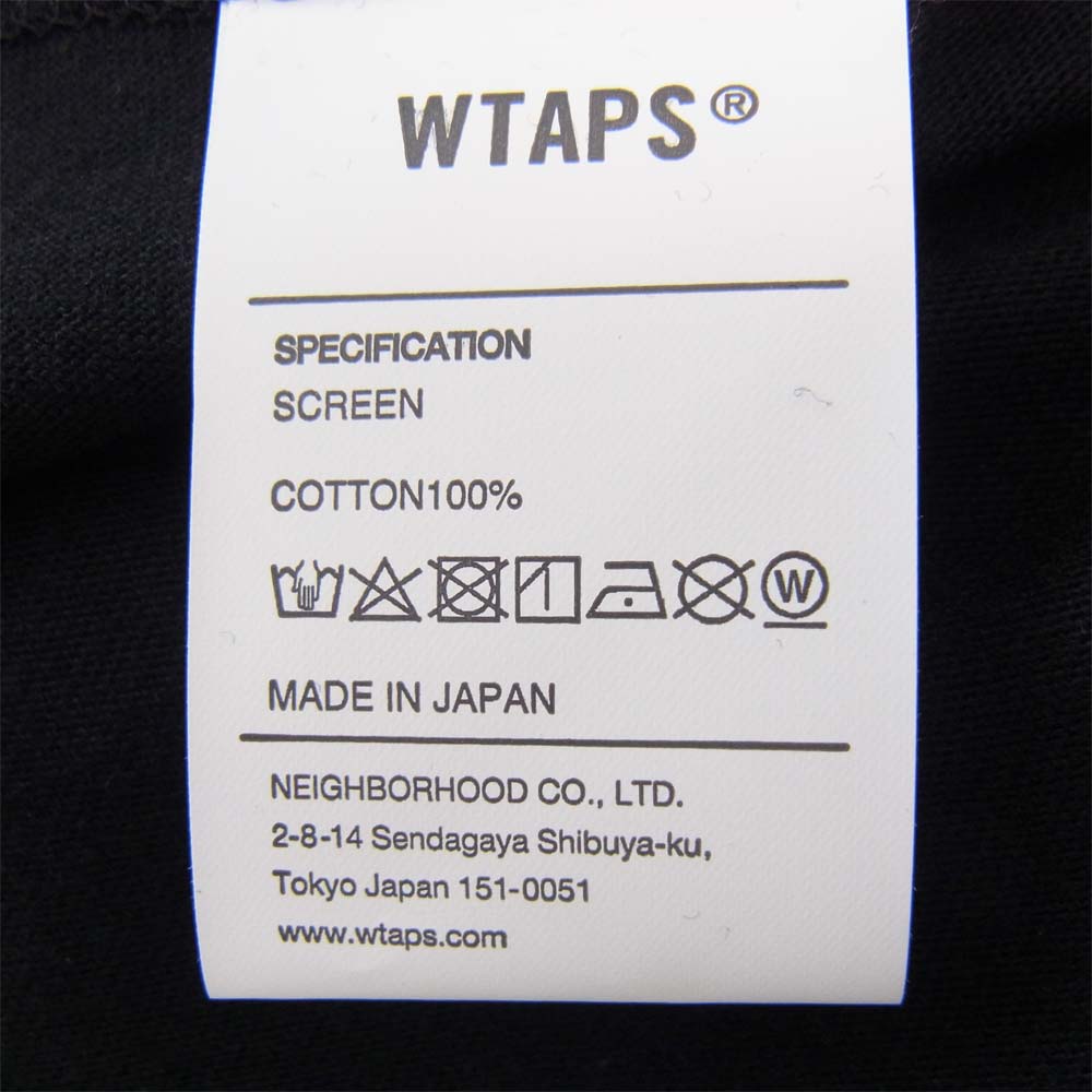 WTAPS ダブルタップス 20SS 201PCDT-ST10S FLAMES TEE ブラック系 L【極上美品】【中古】