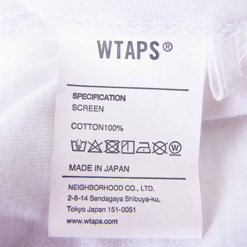 WTAPS ダブルタップス 20SS 201PCDT-ST02S LONG LIVE WTAPSロゴ ホワイト系 3【中古】