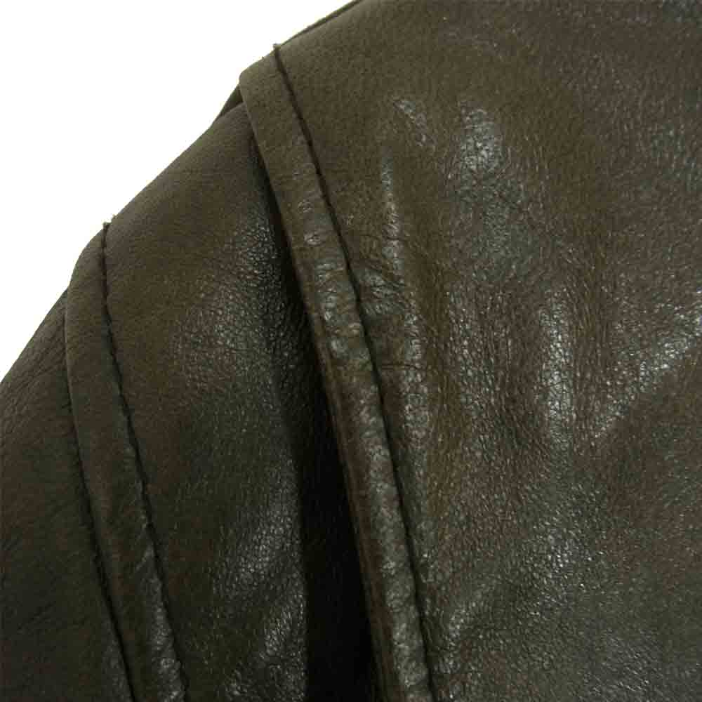 schott ショット 3191050 C.R.J HAWAIIAN LINING クラシック レーサー ジャケット シープスキン ライダース ブラック系 M【中古】