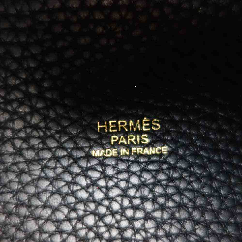 HERMES エルメス D刻印 2019年製 Picotin ピコタン PM ゴールド金具 ブラック系【新古品】【未使用】【中古】