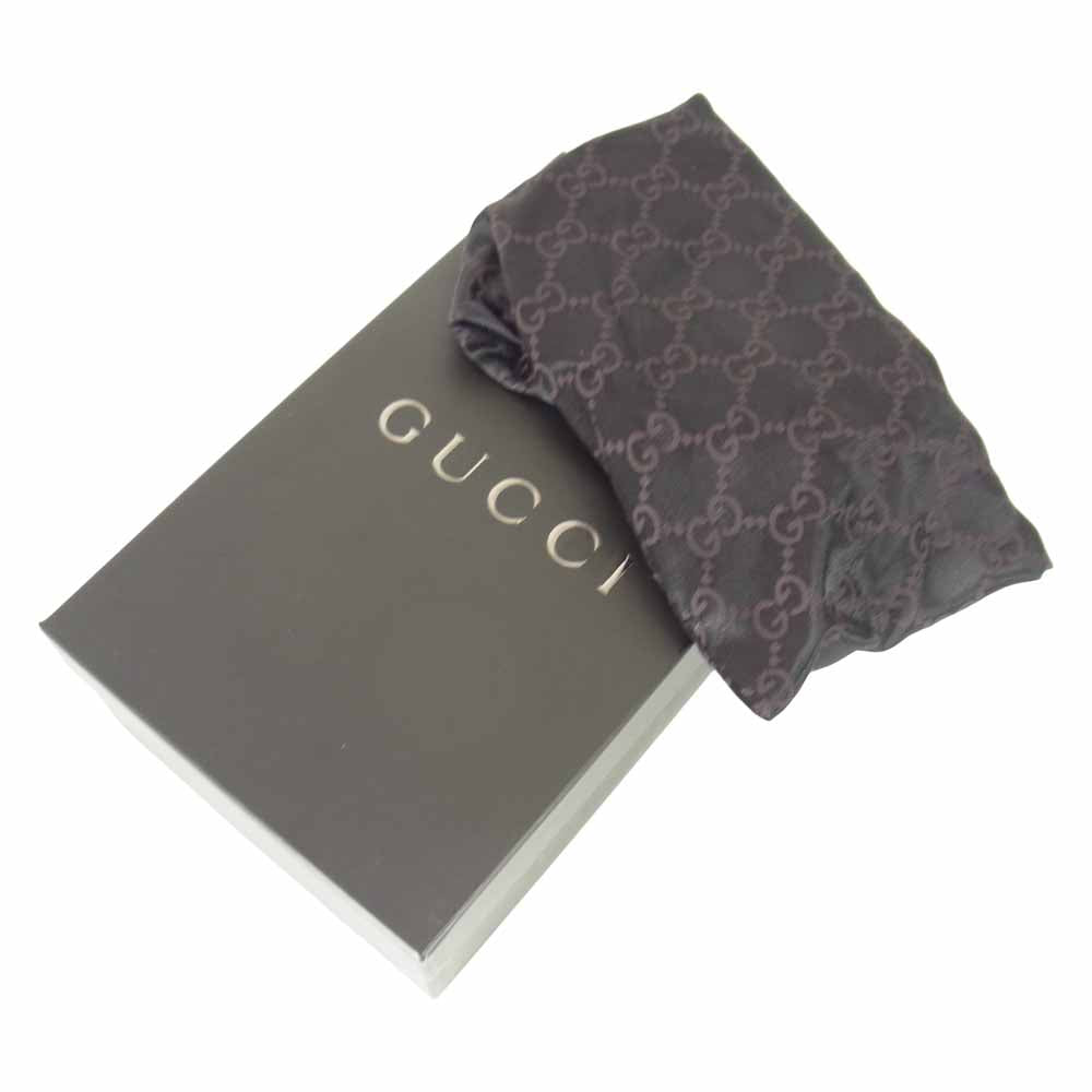 GUCCI グッチ GGキャンバス リボン ハイヒール サンダル ブラック系 4 C【中古】