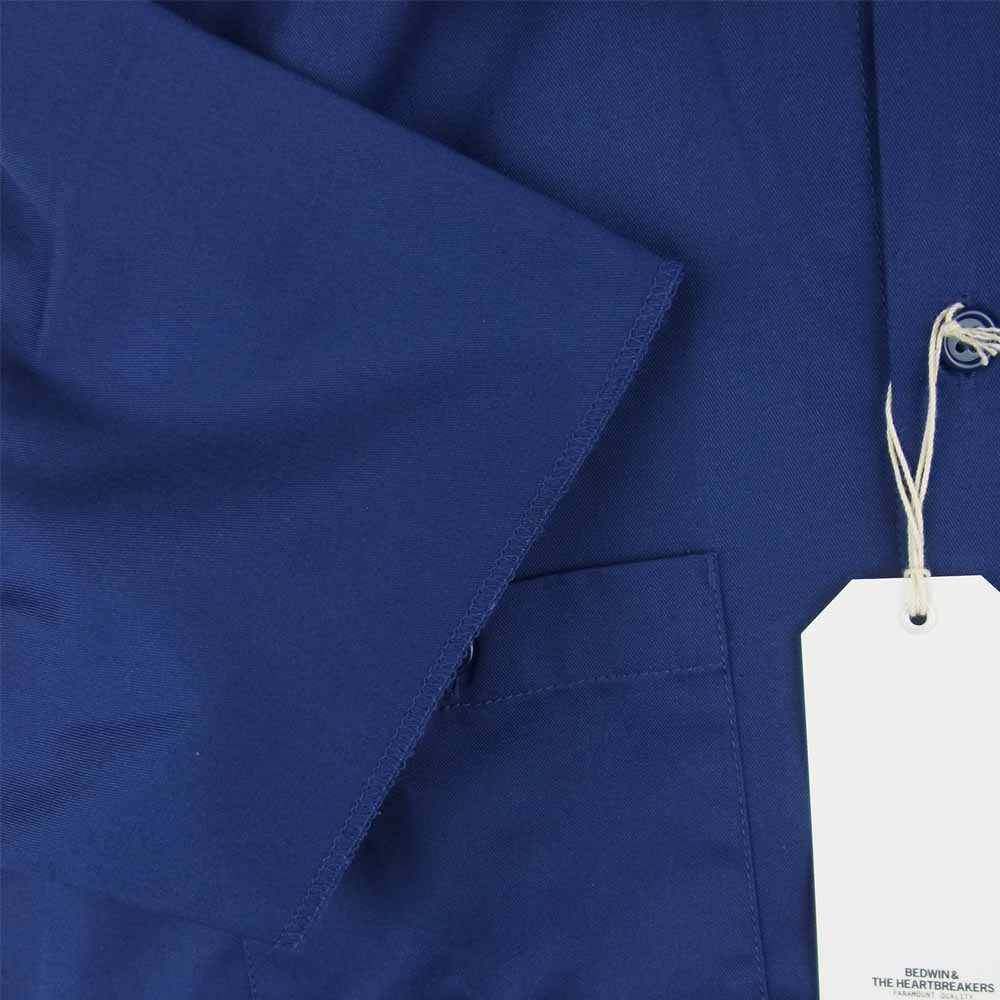 ベドウィン & ザ ハートブレイカーズ 19SB1617 S/S TC TWILL WORK SHIRT BOB 半袖 ワーク シャツ ネイビー系 2【新古品】【未使用】【中古】