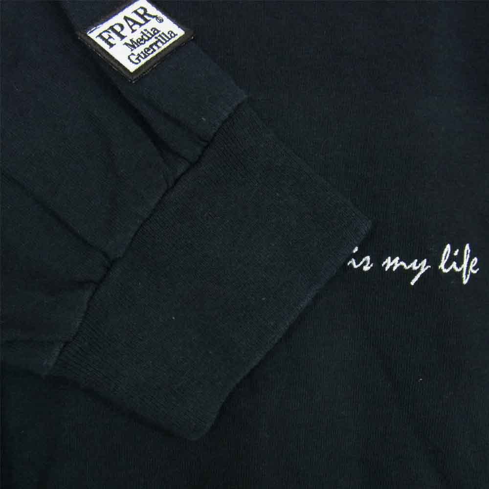 フォーティーパーセントアゲインストライツ ロング Tシャツ 90年代 刺繍 ブラック系 3【中古】