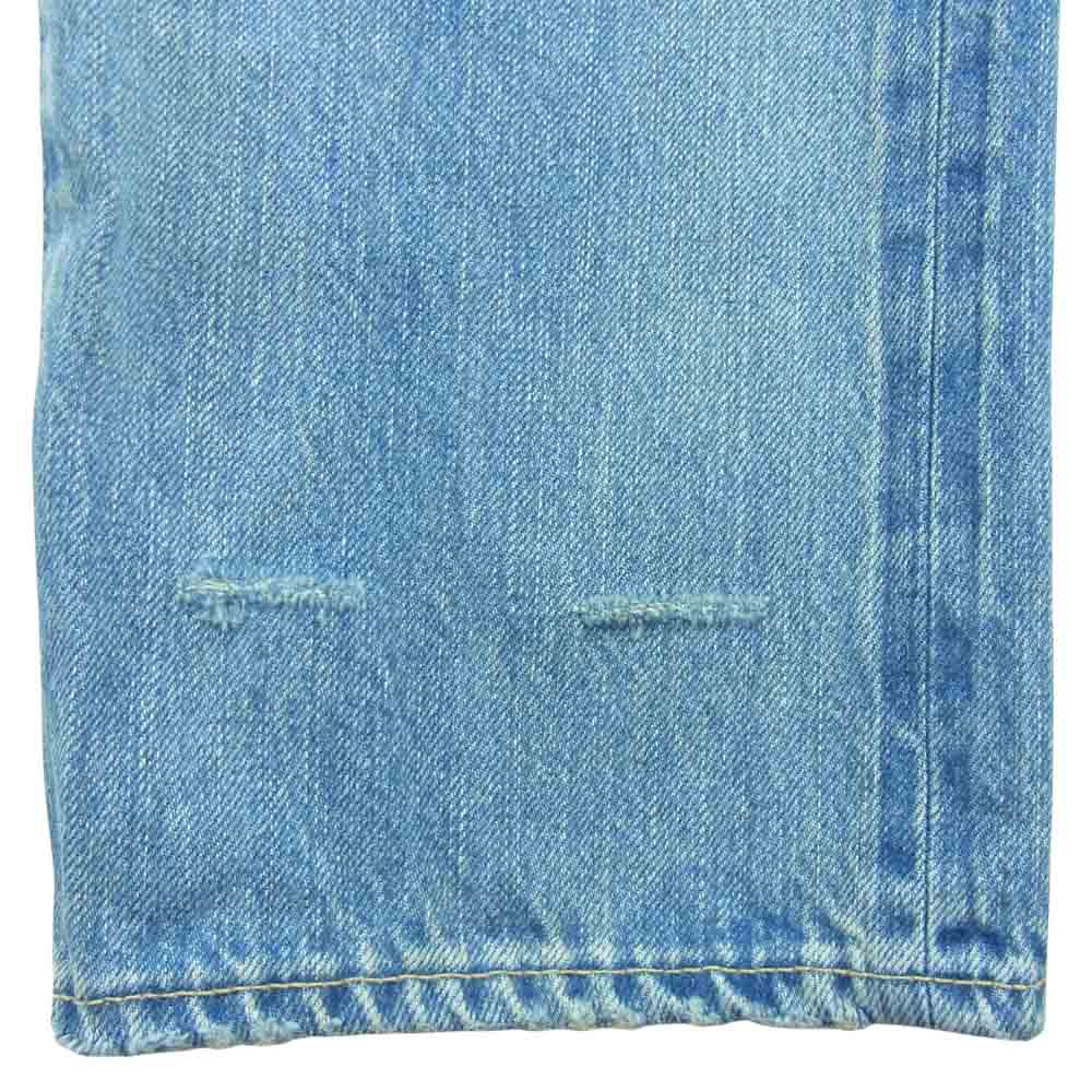 HYSTERIC GLAMOUR ヒステリックグラマー 19SS 02191AP20 RW CLASH加工 デニム ストレート パンツ インディゴブルー系 34inch【中古】