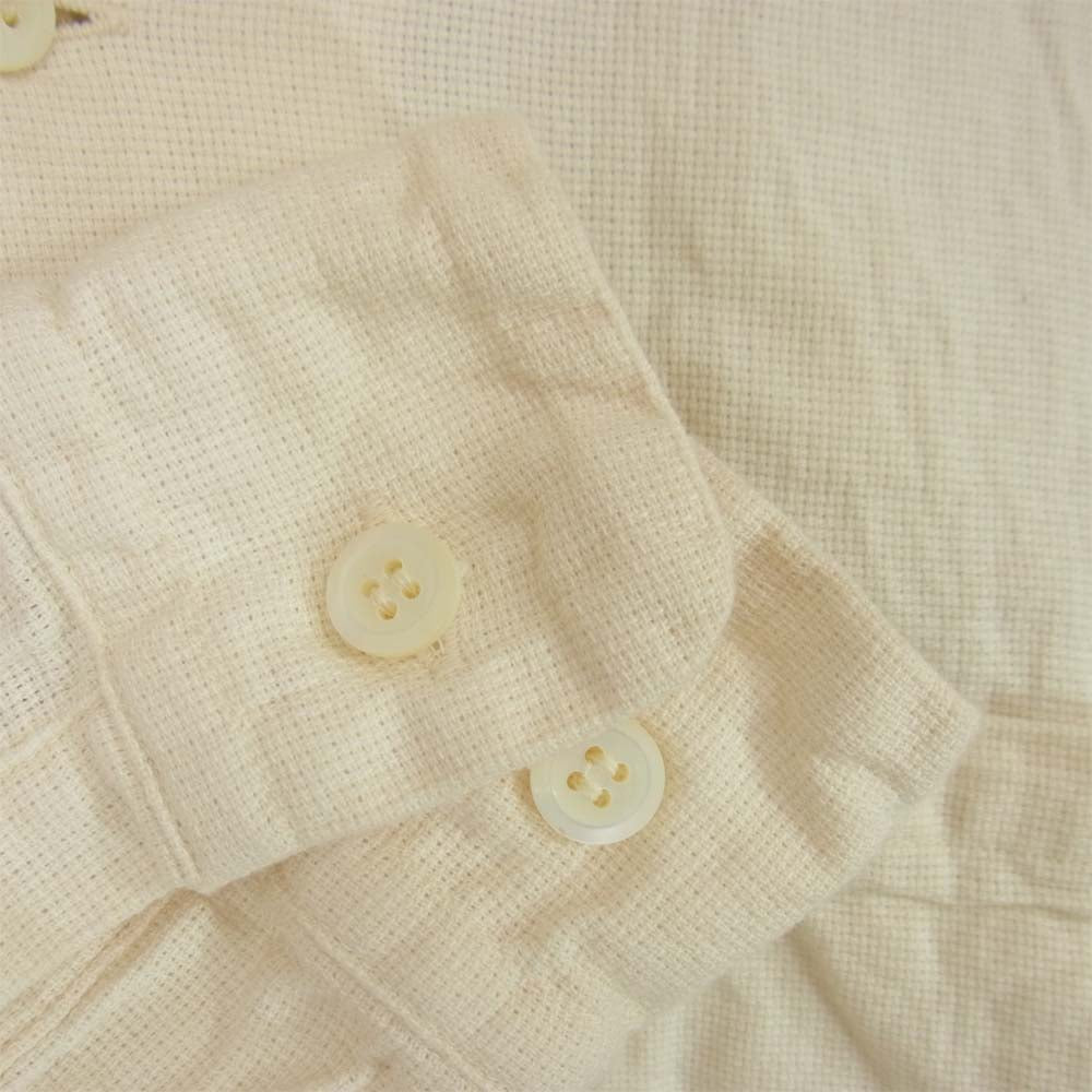 The REAL McCOY'S ザリアルマッコイズ JM PANAMA SHIRT L/S パナマシャツ オフホワイト系 L【中古】