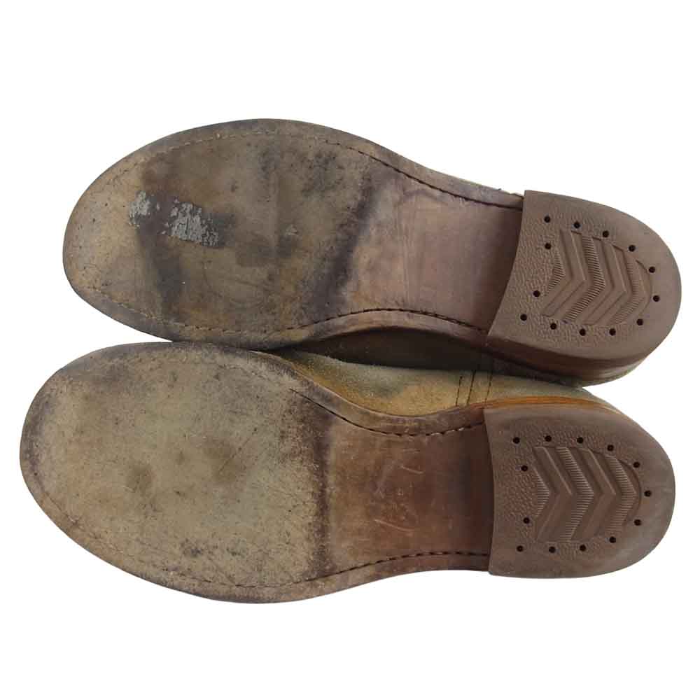 RED WING レッドウィング 8156 刺繍羽タグ 8156 スエード ペコス ベージュ系 9【中古】
