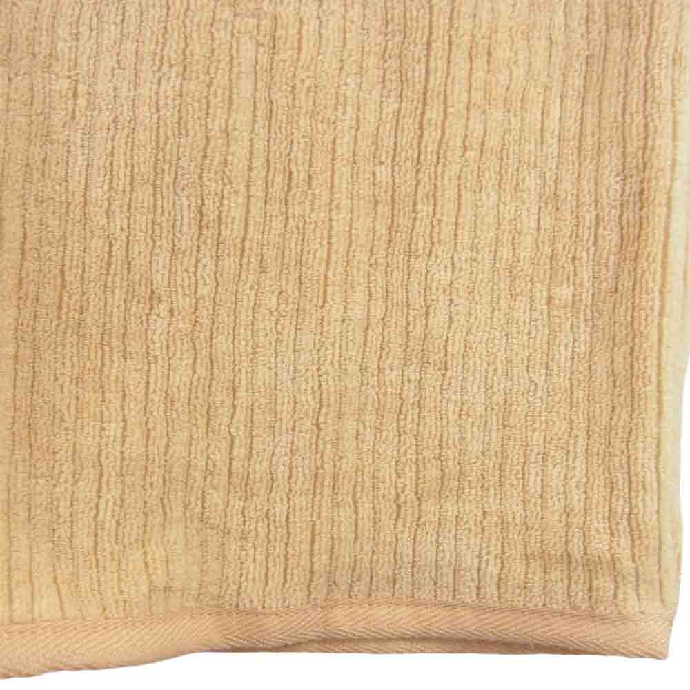 ベースレンジ ポルトガル製 ストライプ パイル ロング スカート オレンジ系 S【中古】