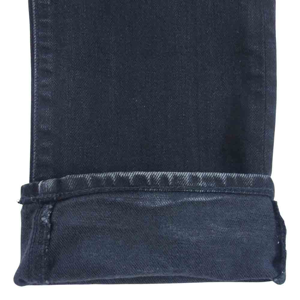 DESCENDANT ディセンダント DIN-4 JEANS 加工 デニム パンツ 日本製 パッチワーク ブラック系 2【中古】