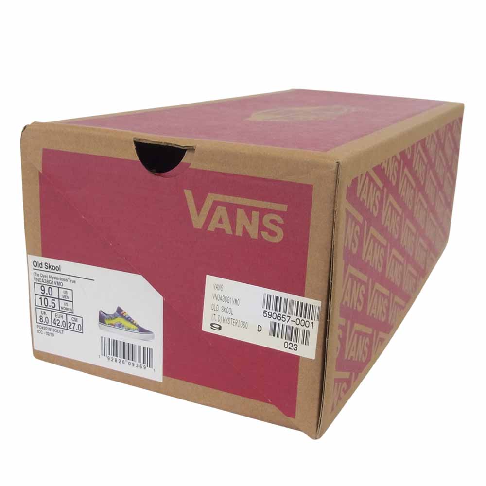 VANS バンズ 141191028 Old Skool 48Acount タイダイ オールドスクール マルチカラー系 27㎝【極上美品】【中古】