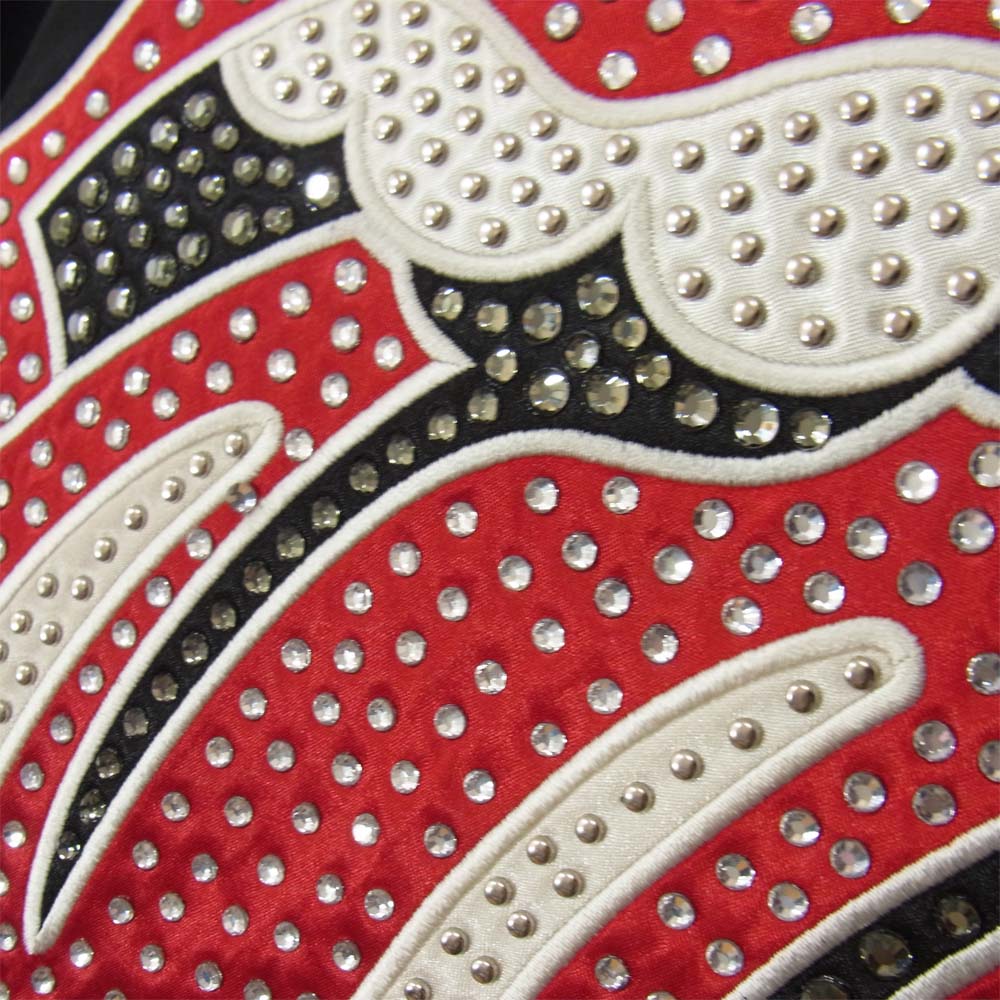 HYSTERIC GLAMOUR ヒステリックグラマー 0621AB03296 XXX トリプルエックス Rolling Stones ローリングストーンズ スーベニア ブルゾン ブラック系 S【新古品】【未使用】【中古】
