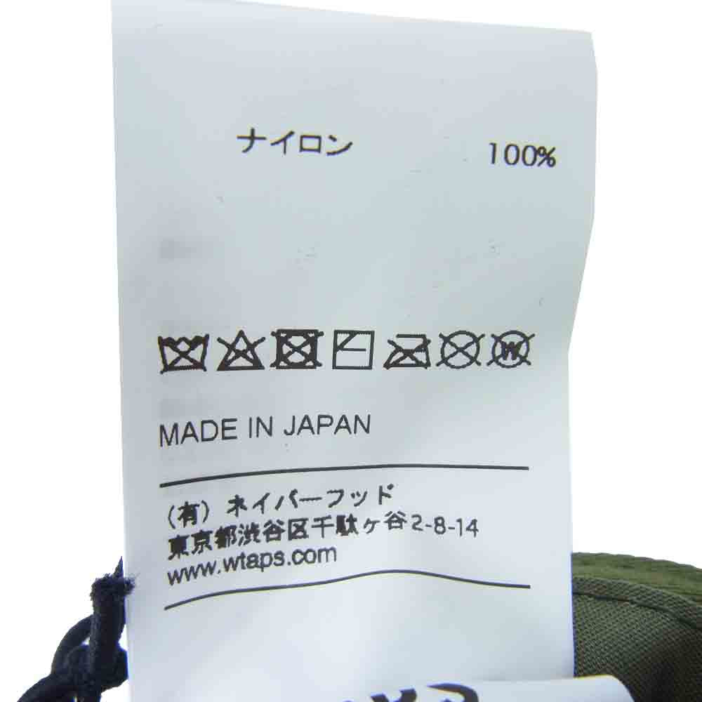 WTAPS ダブルタップス 19SS 191HCDT-HT03 T-7 01 CAP ナイロン キャップ カーキ系 SIZE X 00【極上美品】【中古】