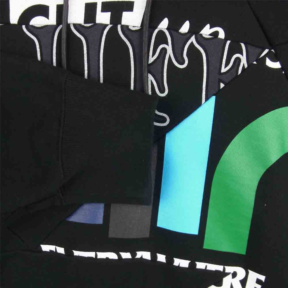 Sacai サカイ 21-0172S Hank Willis Thomas Archive Mix Hoodie ハンクウィリストーマス アーカイブ ミックス フーディ パーカー ブラック系 4【極上美品】【中古】