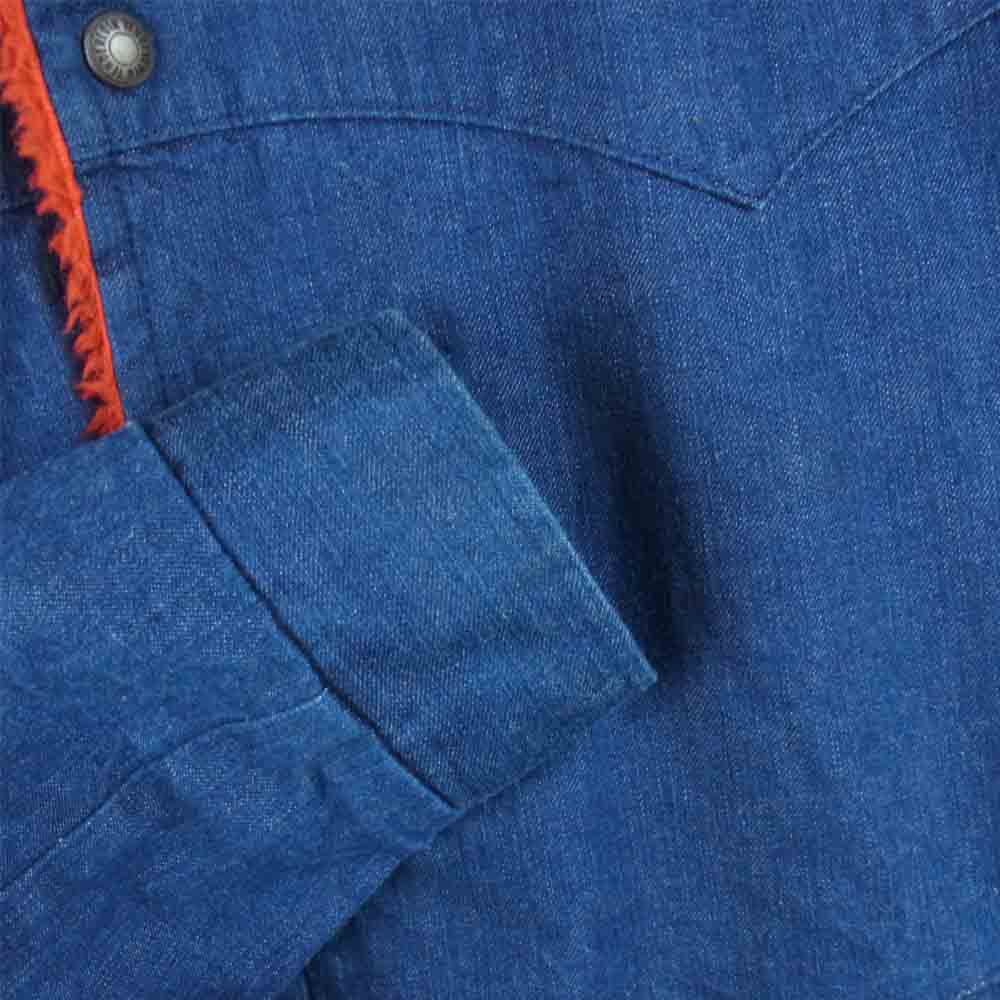 TENDERLOIN テンダーロイン T-SADDLE DENIM JACKET サドル デニム ジャケット インディゴブルー系 S【美品】【中古】