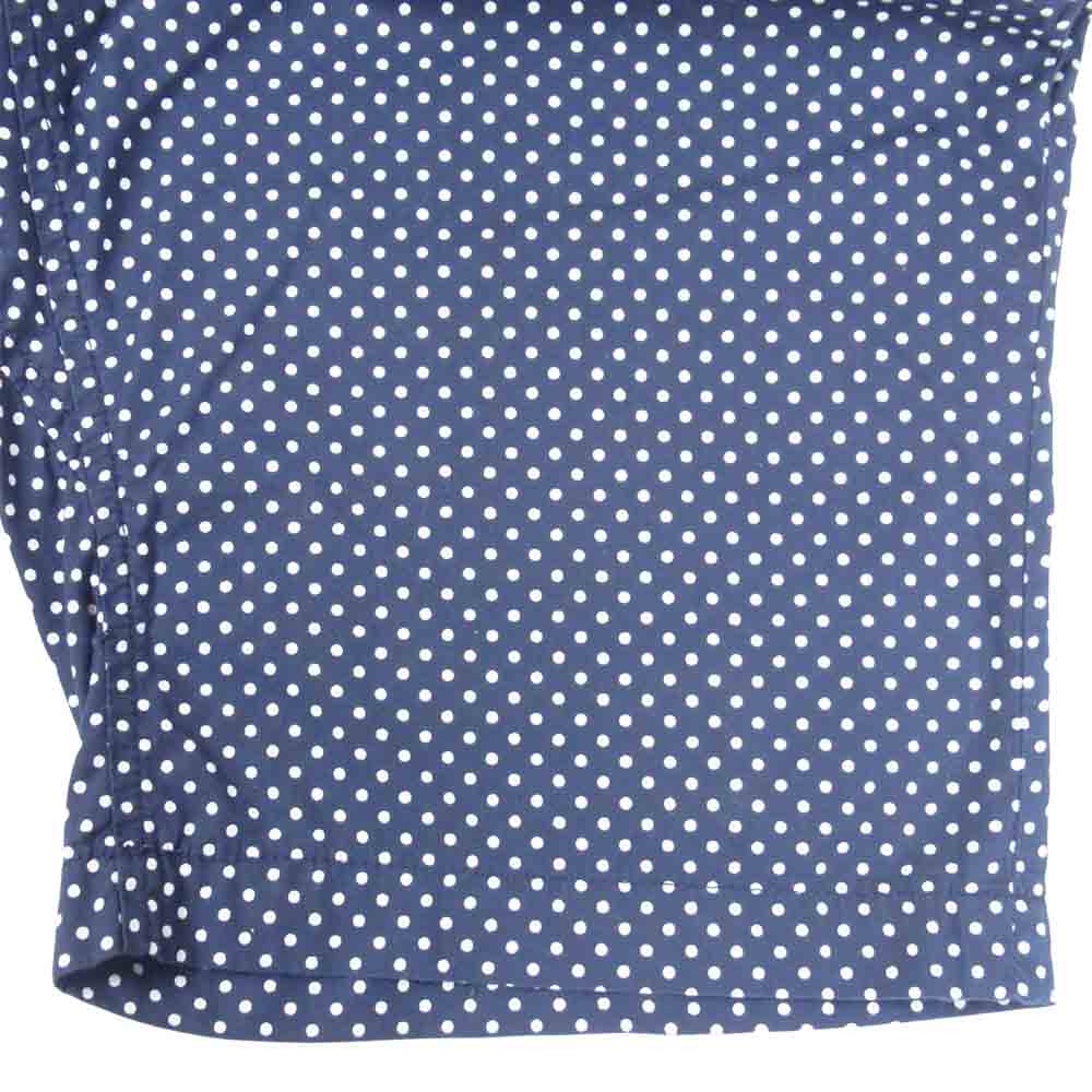 Engineered Garments エンジニアードガーメンツ シンチバック ドット柄 コットン ショーツ ハーフパンツ ダークネイビー系 32【中古】