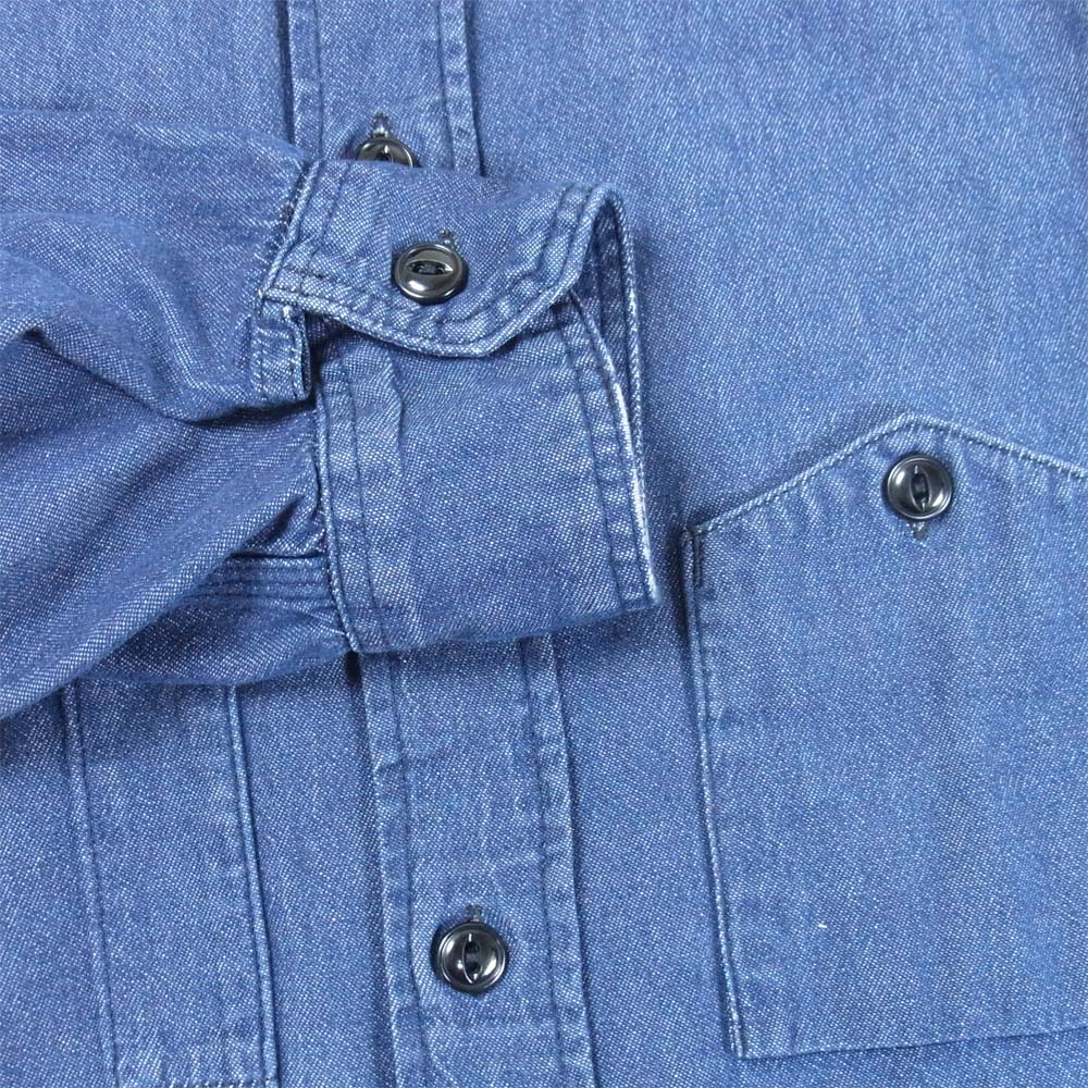 Engineered Garments エンジニアードガーメンツ アメリカ製 山ポケット デニム ワークシャツ インディゴブルー系 S【中古】