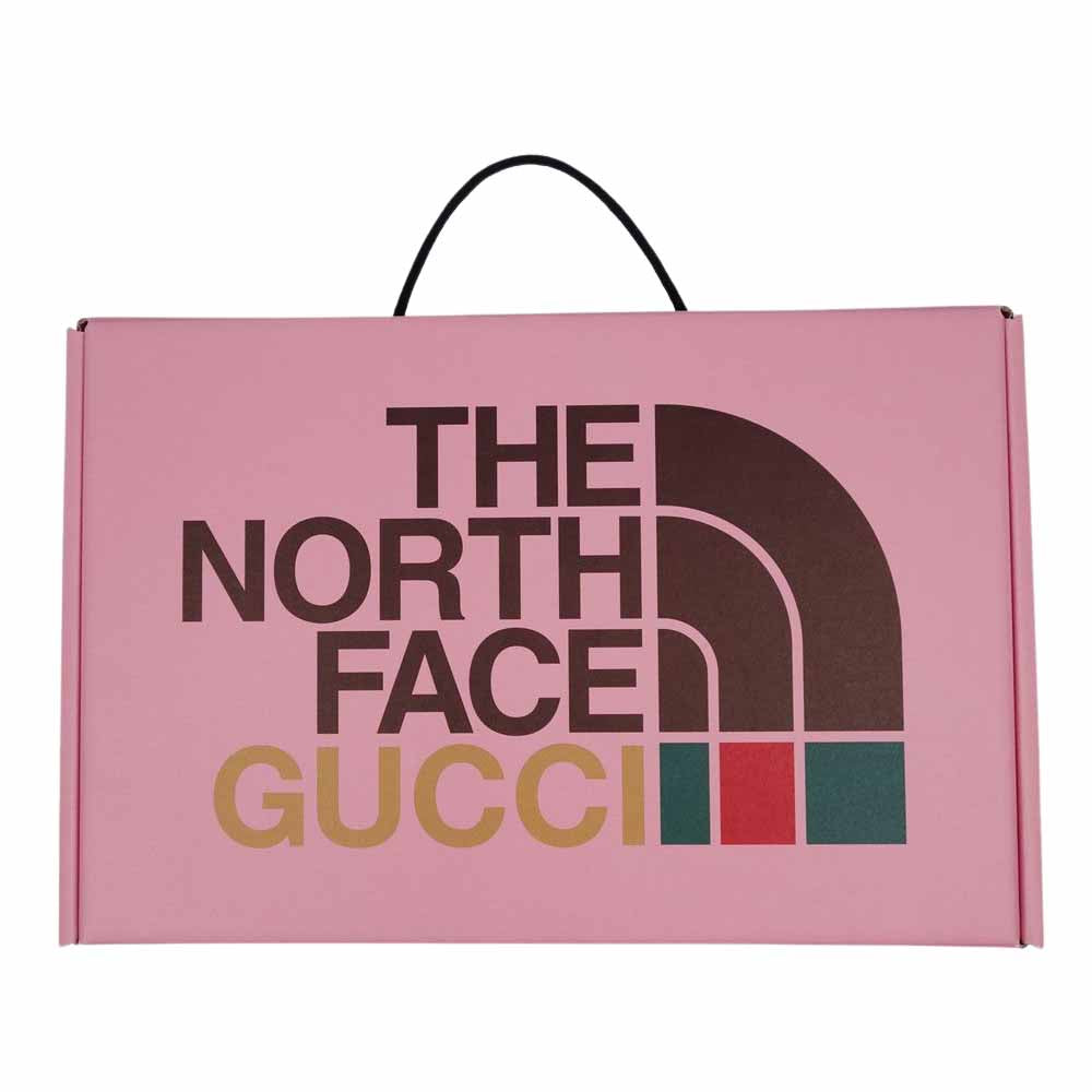 GUCCI グッチ 651727 XJDIP THE NORTHFACE ノースフェイス 国内正規品 ウェブ ストライプ ロゴ コットン ショートパンツ オフホワイト系 L【極上美品】【中古】