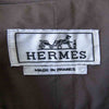 HERMES エルメス 国内正規品 仏製 胸ポケット S/S 半袖 シャツ カーキ系 44／17.5【美品】【中古】