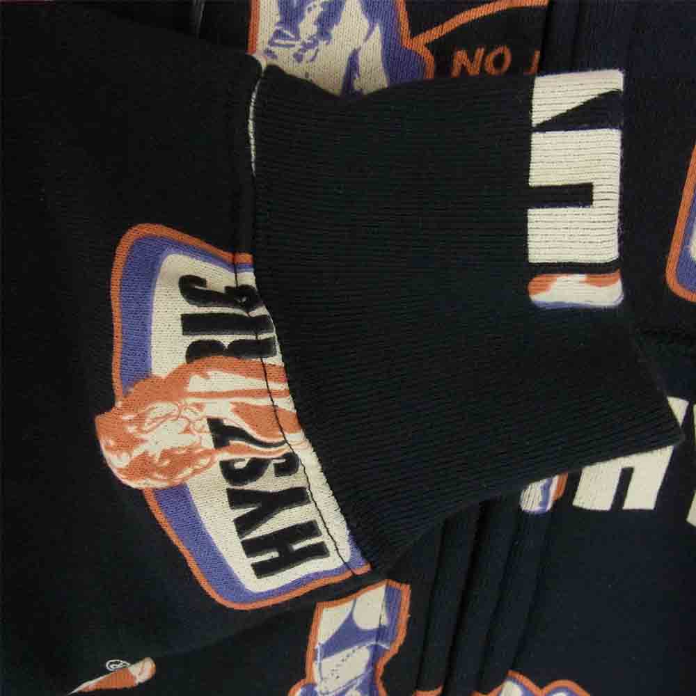 HYSTERIC GLAMOUR ヒステリックグラマー 02203CF04 TURN IT ON ジップ パーカー ブラック系 M【新古品】【未使用】【中古】
