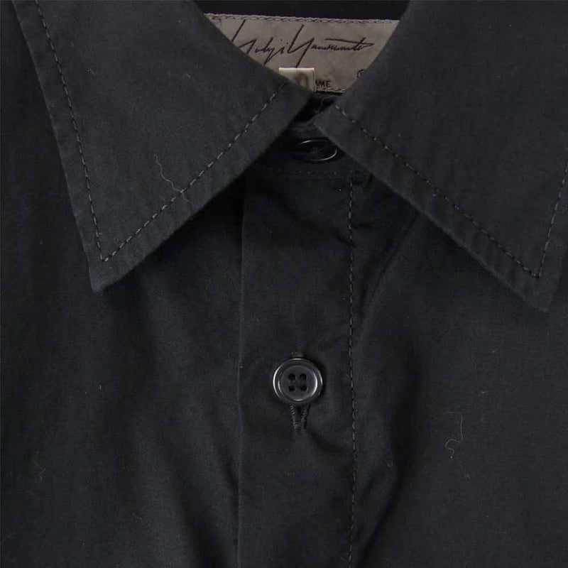 Yohji Yamamoto  HH-B05-001 環縫い後ろロングシャツB