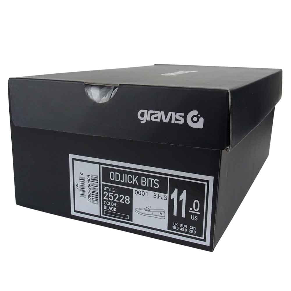 GRAVIS グラヴィス 21SS 25228 ODJICK オジェック ビット ローファー ブラック系 29㎝【美品】【中古】