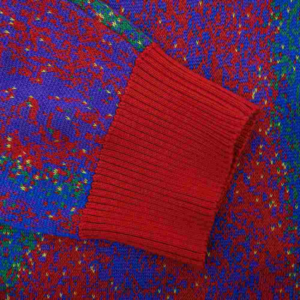 LOUIS VUITTON ルイ・ヴィトン 20SS 1A7X9X 国内正規品 LV Jacquard Crewneck ヴァージルアブロー ジャガード クルーネック マルチカラー系 L【美品】【中古】