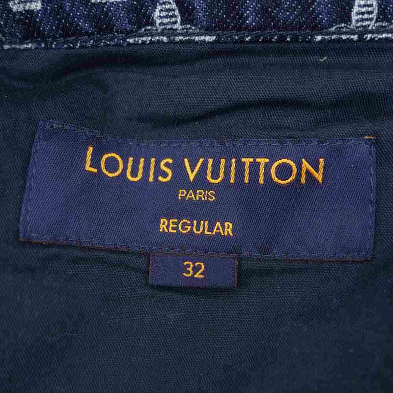 LOUIS VUITTON ルイ・ヴィトン 18AW 1A47WG Monogram Jeans モノグラム デニムパンツ インディゴブルー系  32【中古】