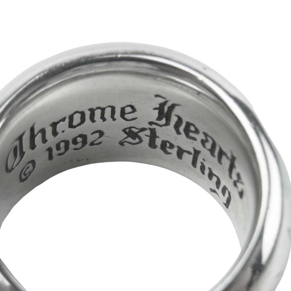 CHROME HEARTS クロムハーツ(原本無) シール スタンプ リング スターリングシルバー シルバー系 17号【中古】