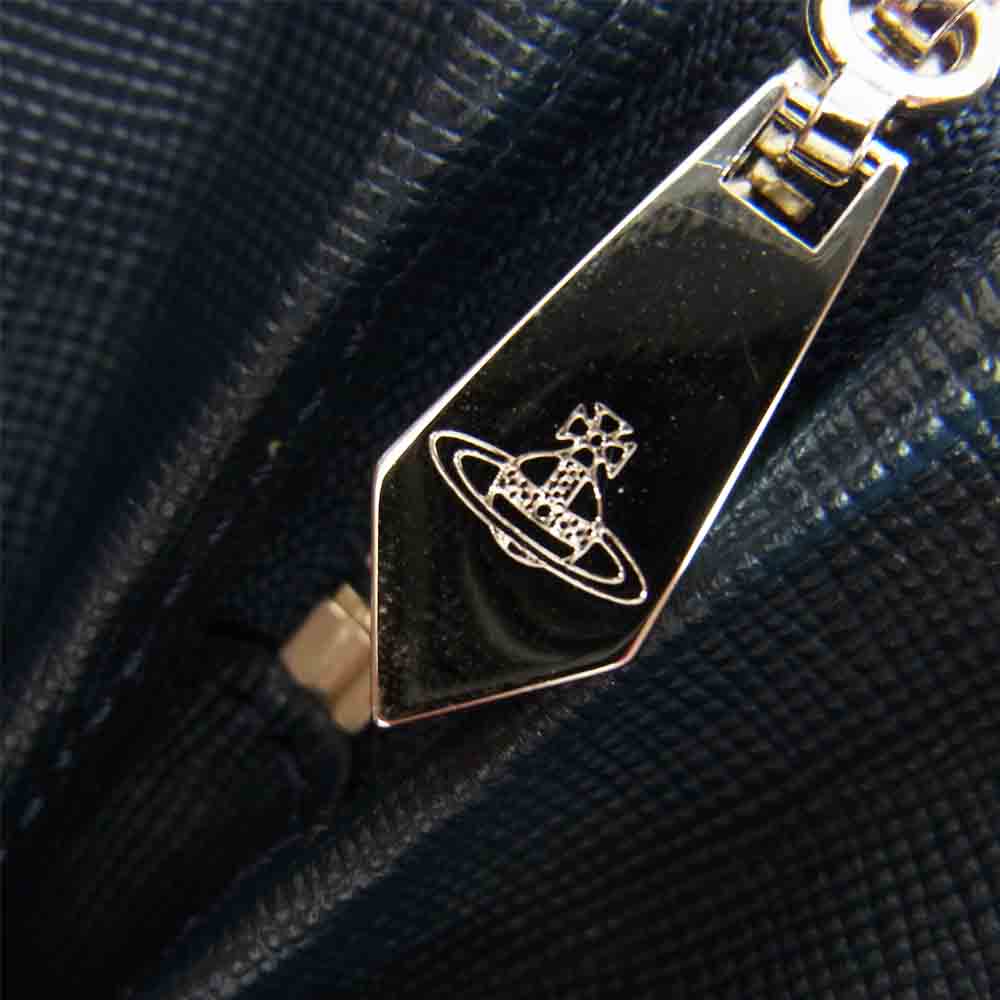 Vivienne Westwood ヴィヴィアンウエストウッド 3318Y712 ラウンド ジップ ロング ウォレット 長財布 ネイビー系【新古品】【未使用】【中古】
