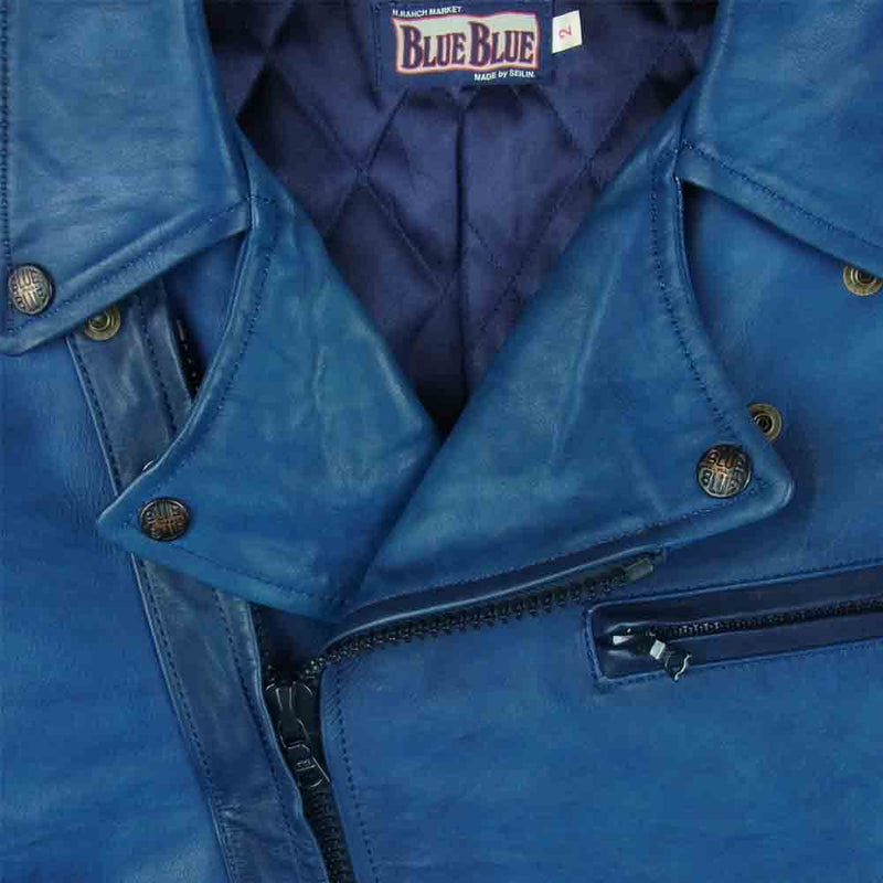 BLUEBLUE ダブルライダースジャケット