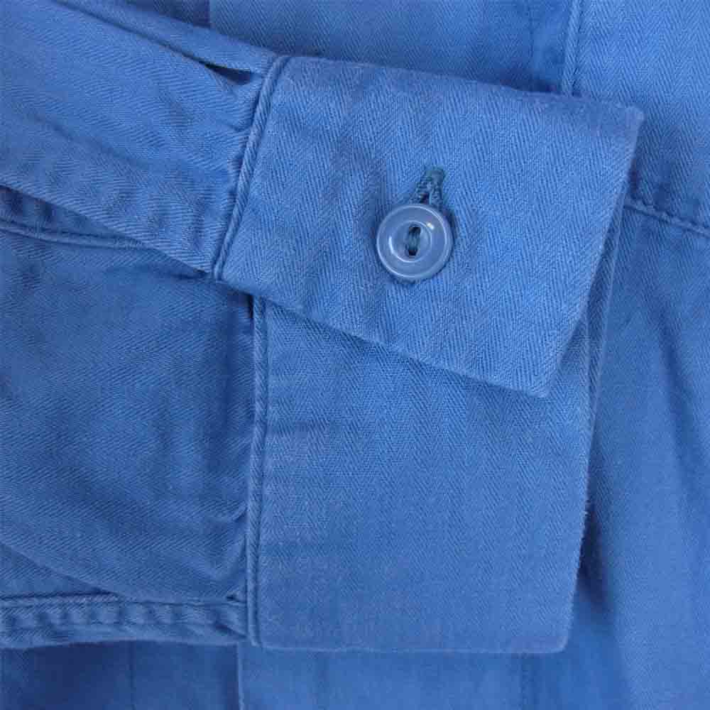 TENDERLOIN テンダーロイン T-WORK SHT ヘリンボーン ワーク ブルー系 XS【中古】
