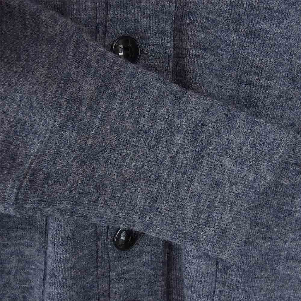 TENDERLOIN テンダーロイン T-RANK KNIT CARDIGAN ウール ニット ネイビー系 S【中古】