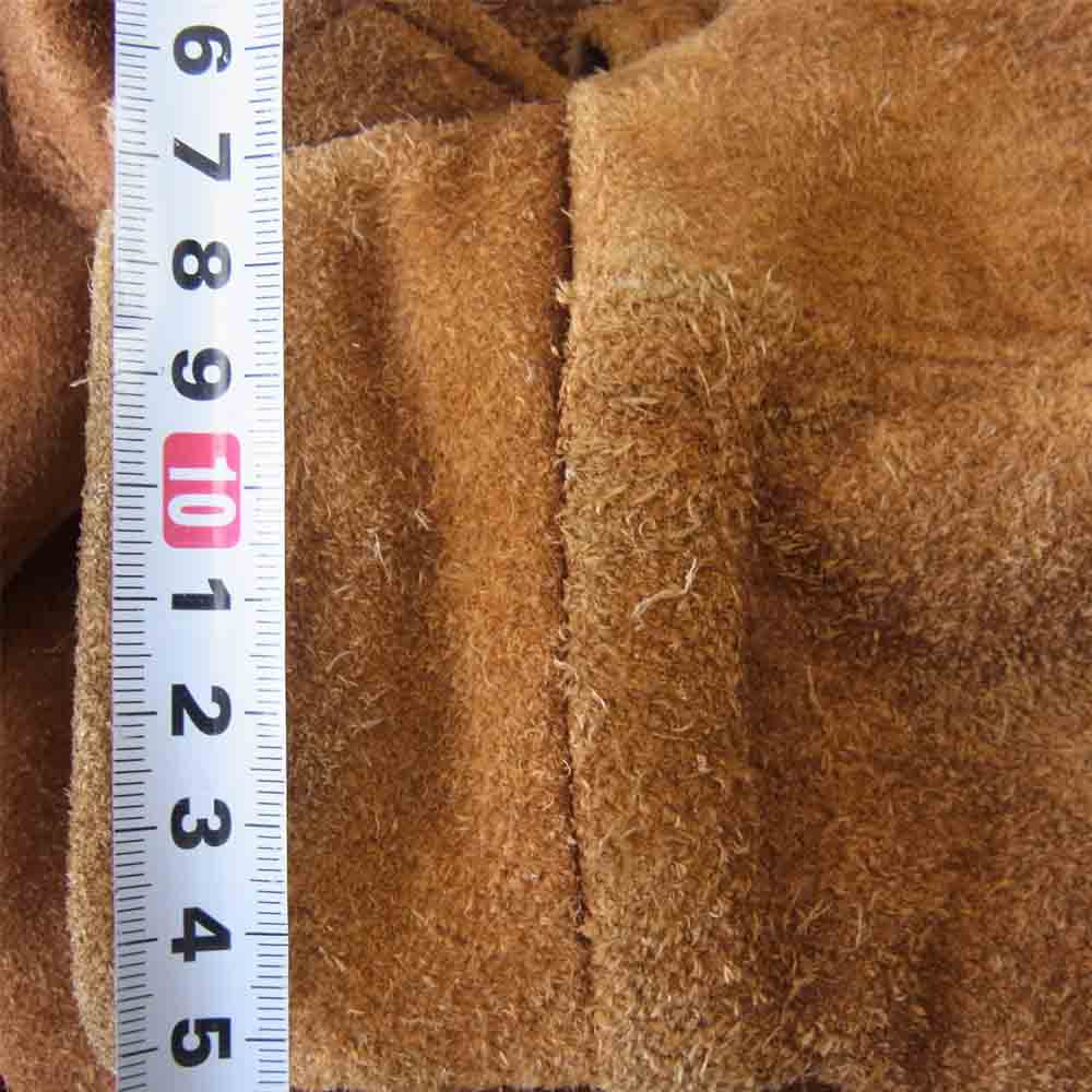 TENDERLOIN テンダーロイン T-SADDLE SUEDE JKT サドル スエード レザー ジャケット ブラウン系 XS【中古】